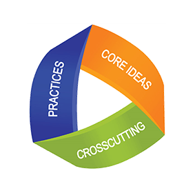 NGSS promotes three distinct and equally important dimensions to learning science: crosscutting, practice, and core ideas